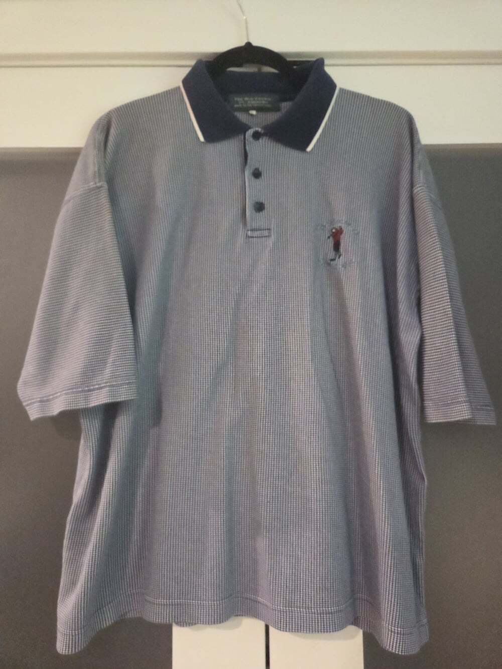 Vintage The Old Course St. Andrews Polo Shirt Mens Large Made in England Golf